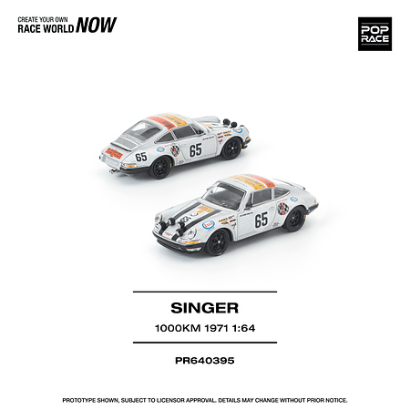 (PREVENTA) Pop Race 1:64 Porsche Singer SpA 1000km 1971