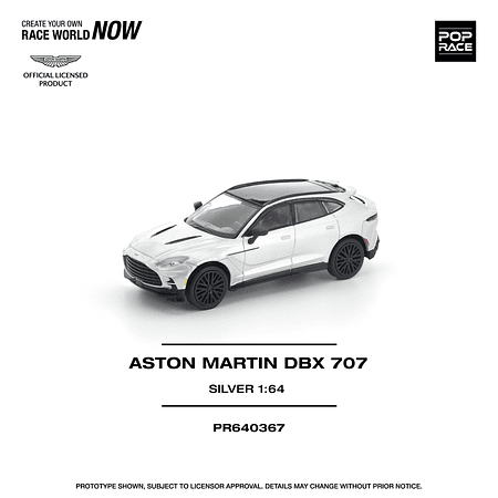 (PREVENTA) Pop Race 1:64 Aston Martin DBX 707 Silver