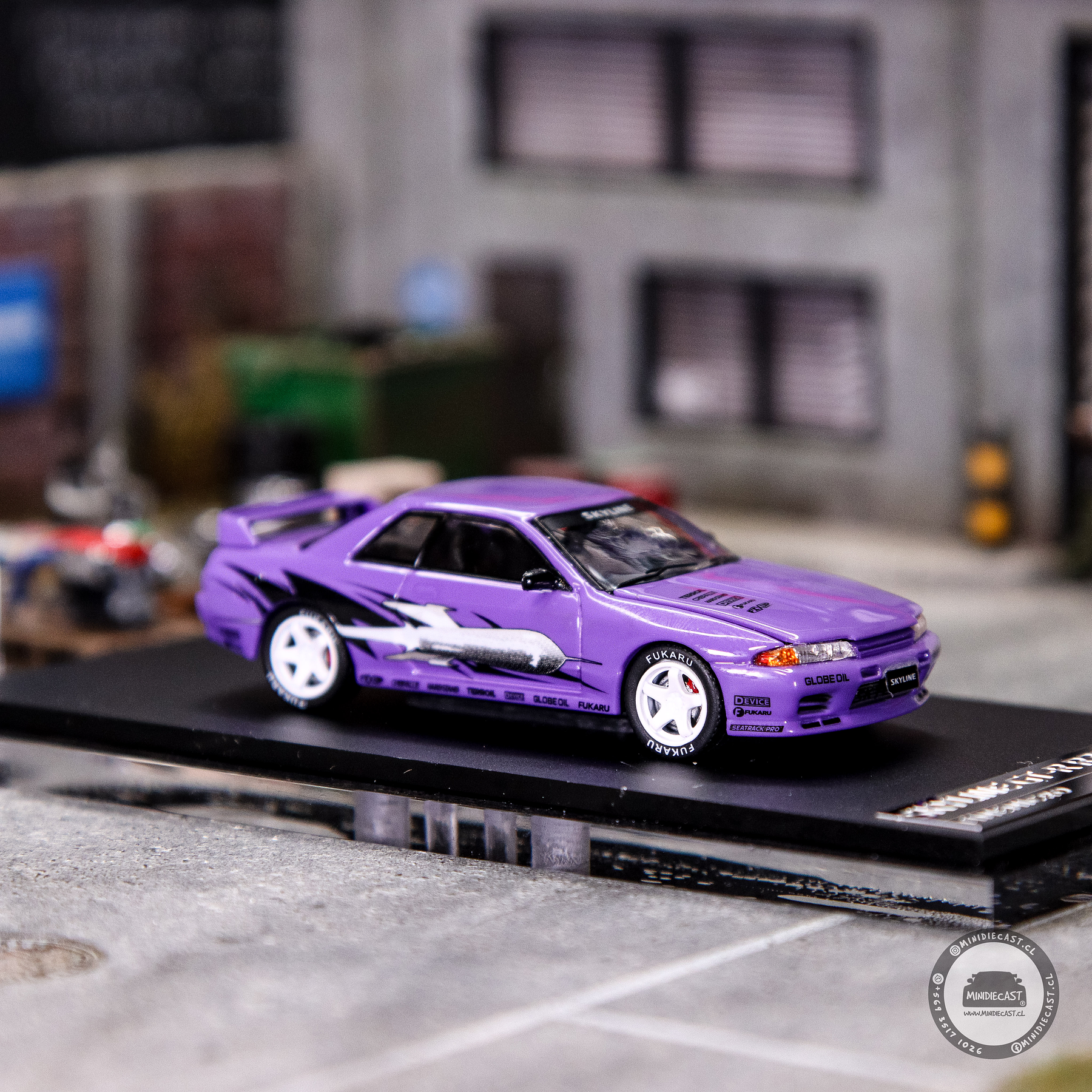 Time Micro 1:64 Nissan Skyline GT-R R32 Los Santos Drift Purple.