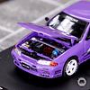 Time Micro 1:64 Nissan Skyline GT-R R32 Los Santos Drift Purple.