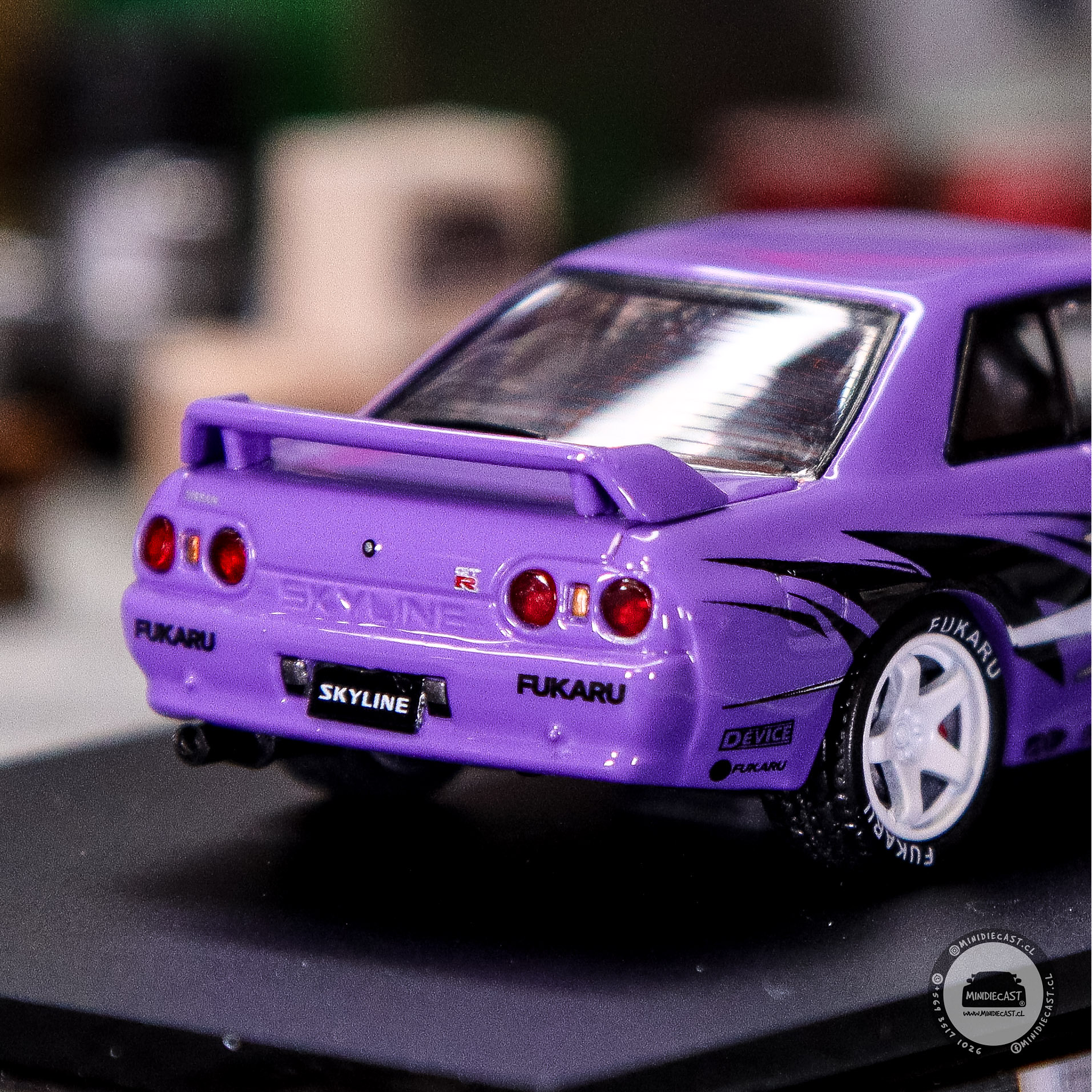 Time Micro 1:64 Nissan Skyline GT-R R32 Los Santos Drift Purple.