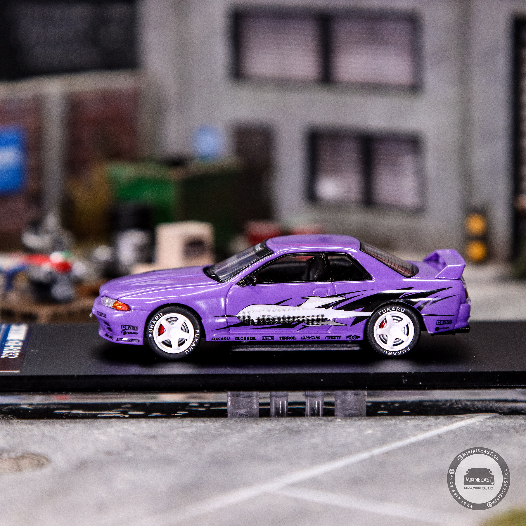 Time Micro 1:64 Nissan Skyline GT-R R32 Los Santos Drift Purple.