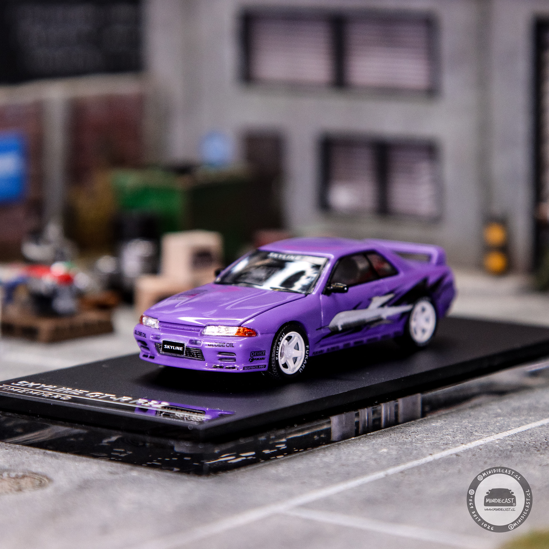 Time Micro 1:64 Nissan Skyline GT-R R32 Los Santos Drift Purple.