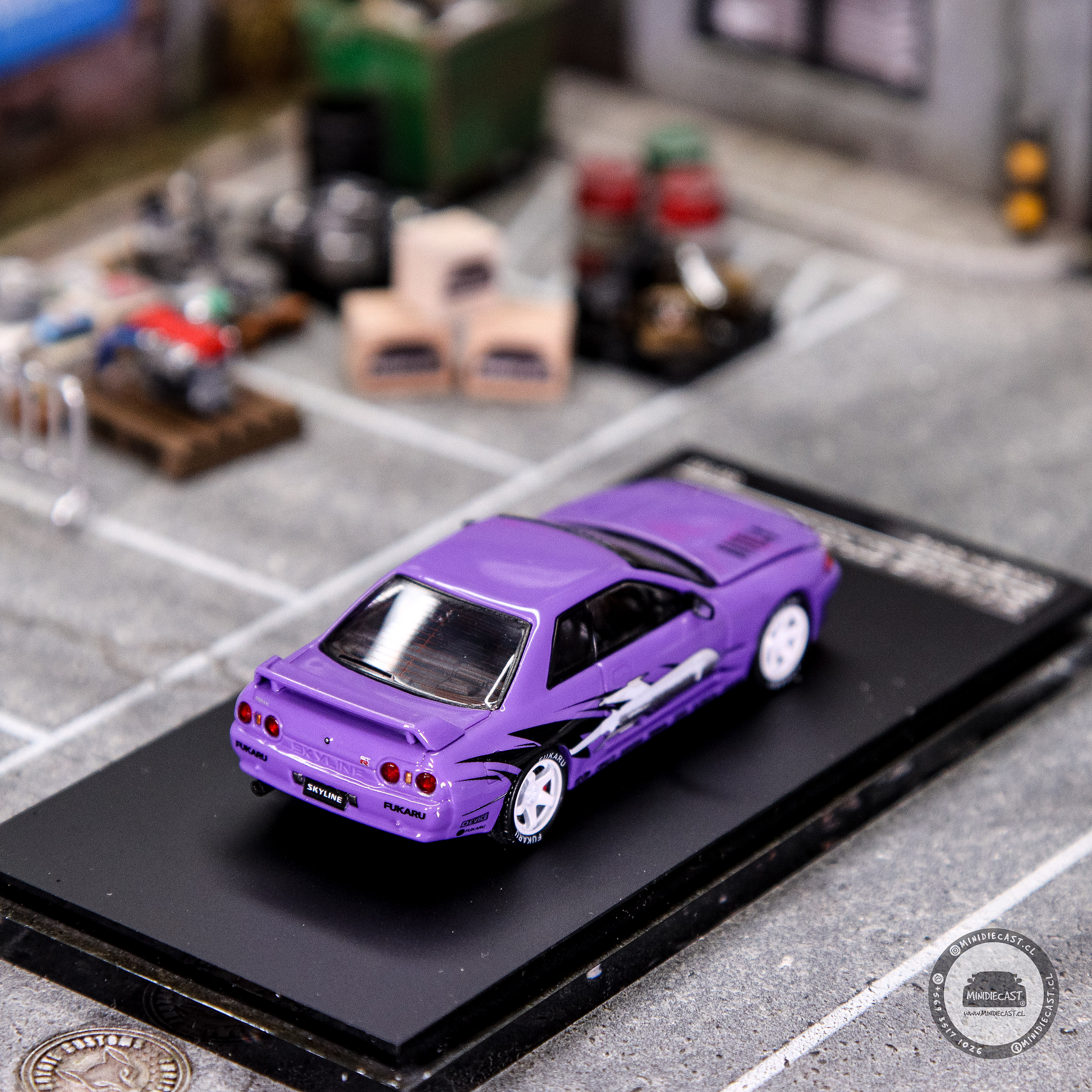 Time Micro 1:64 Nissan Skyline GT-R R32 Los Santos Drift Purple.