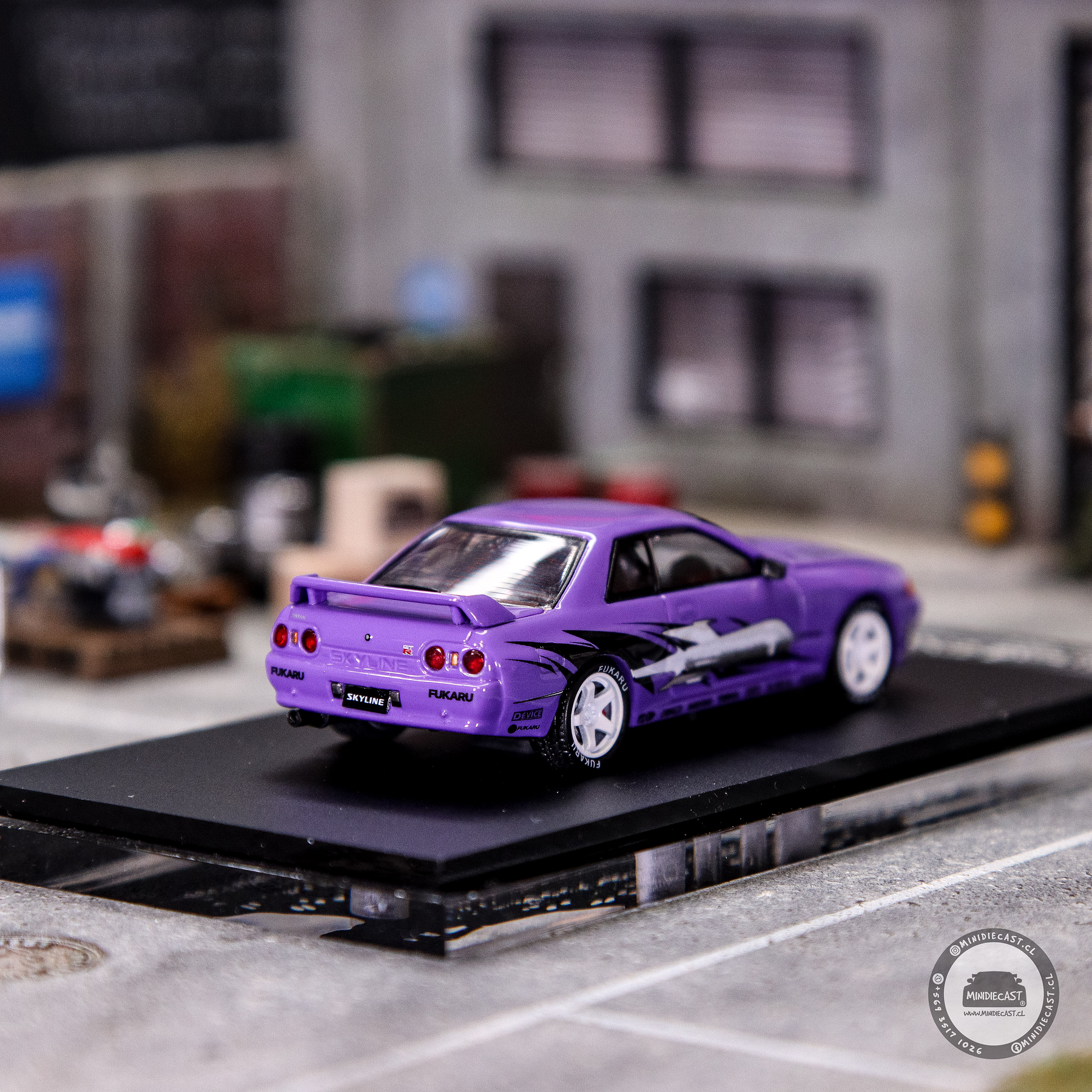 Time Micro 1:64 Nissan Skyline GT-R R32 Los Santos Drift Purple.