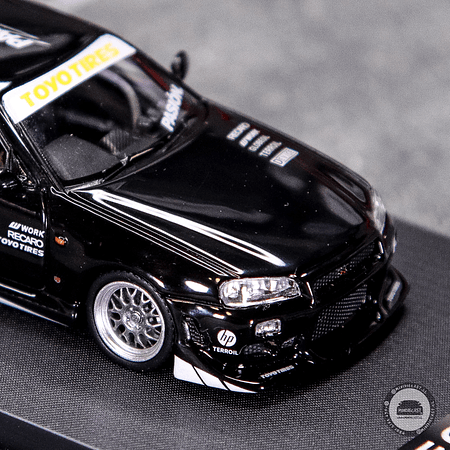 Time Micro 1:64 Skyline GTR R34 Street Black.