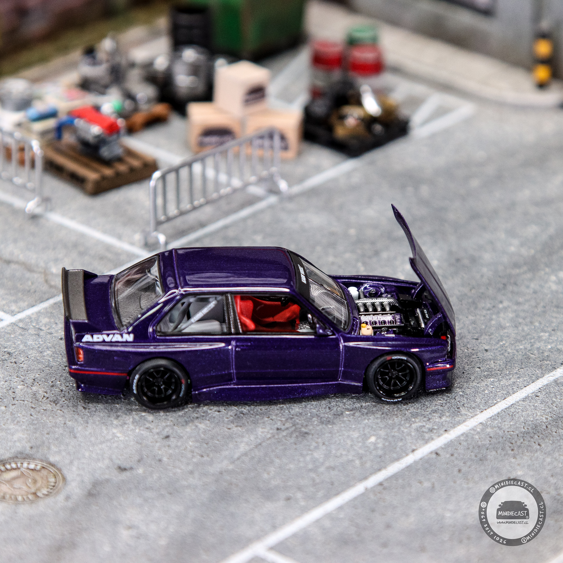 Kaido House x Mini GT 1:64 BMW M3 Kaido GT V2- Purple.