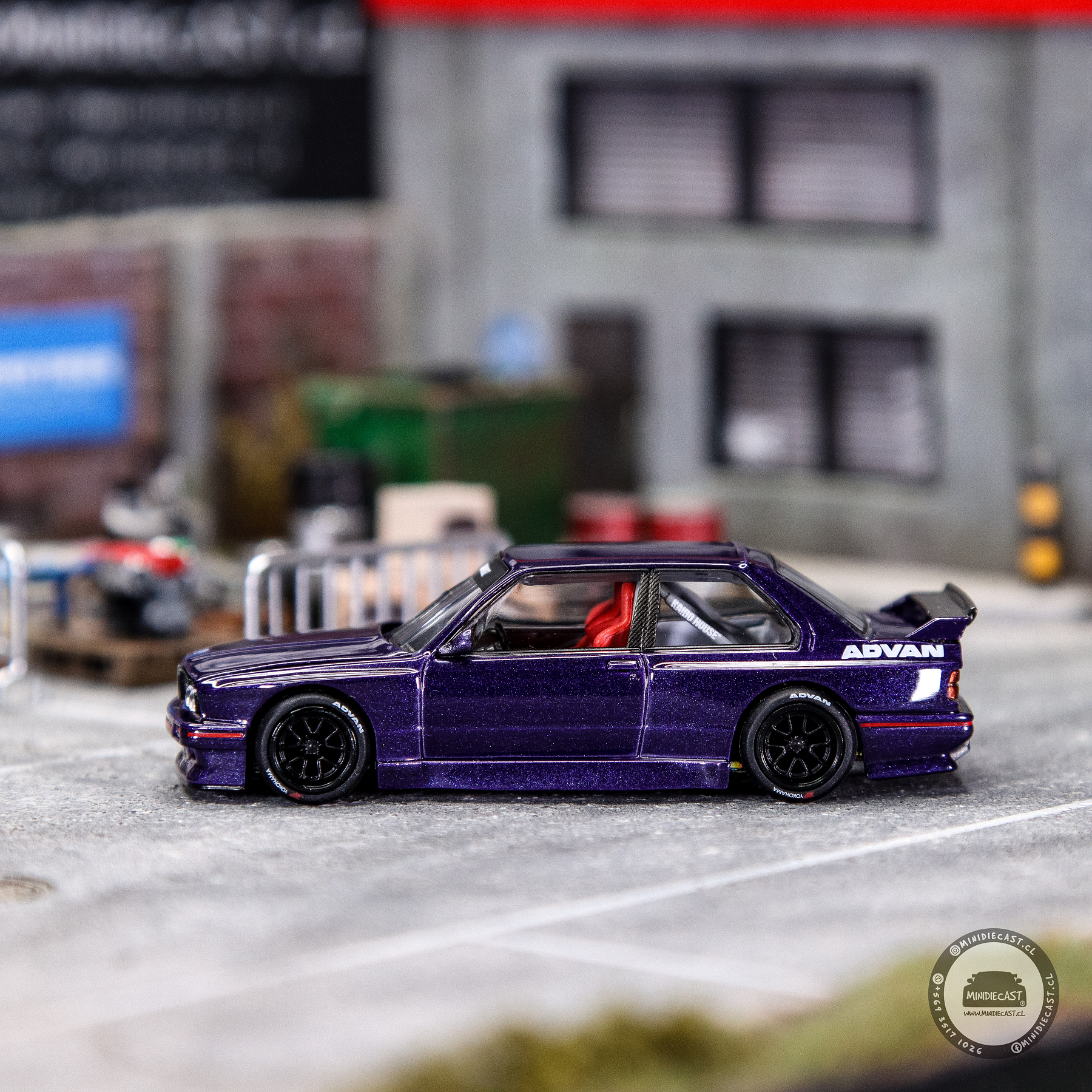 Kaido House x Mini GT 1:64 BMW M3 Kaido GT V2- Purple.