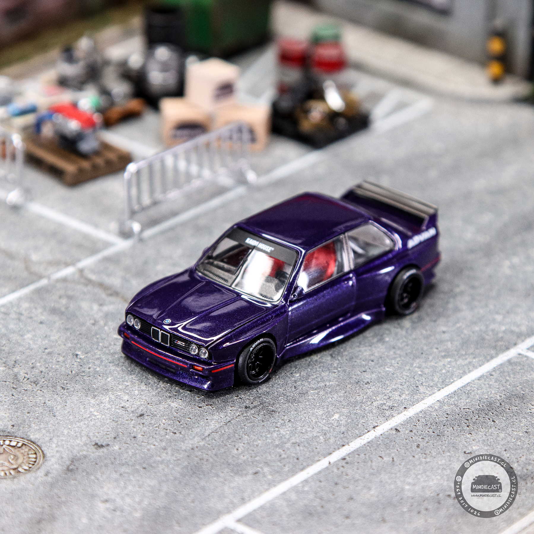 Kaido House x Mini GT 1:64 BMW M3 Kaido GT V2- Purple.