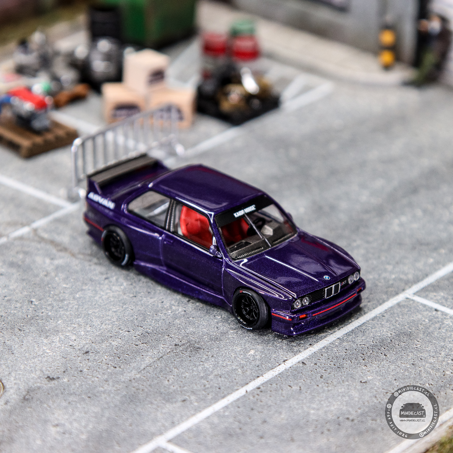 Kaido House x Mini GT 1:64 BMW M3 Kaido GT V2- Purple.