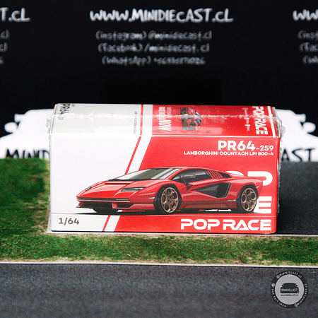 Pop Race 1:64 Lamborghini Countach LPI-800 - ROSSO