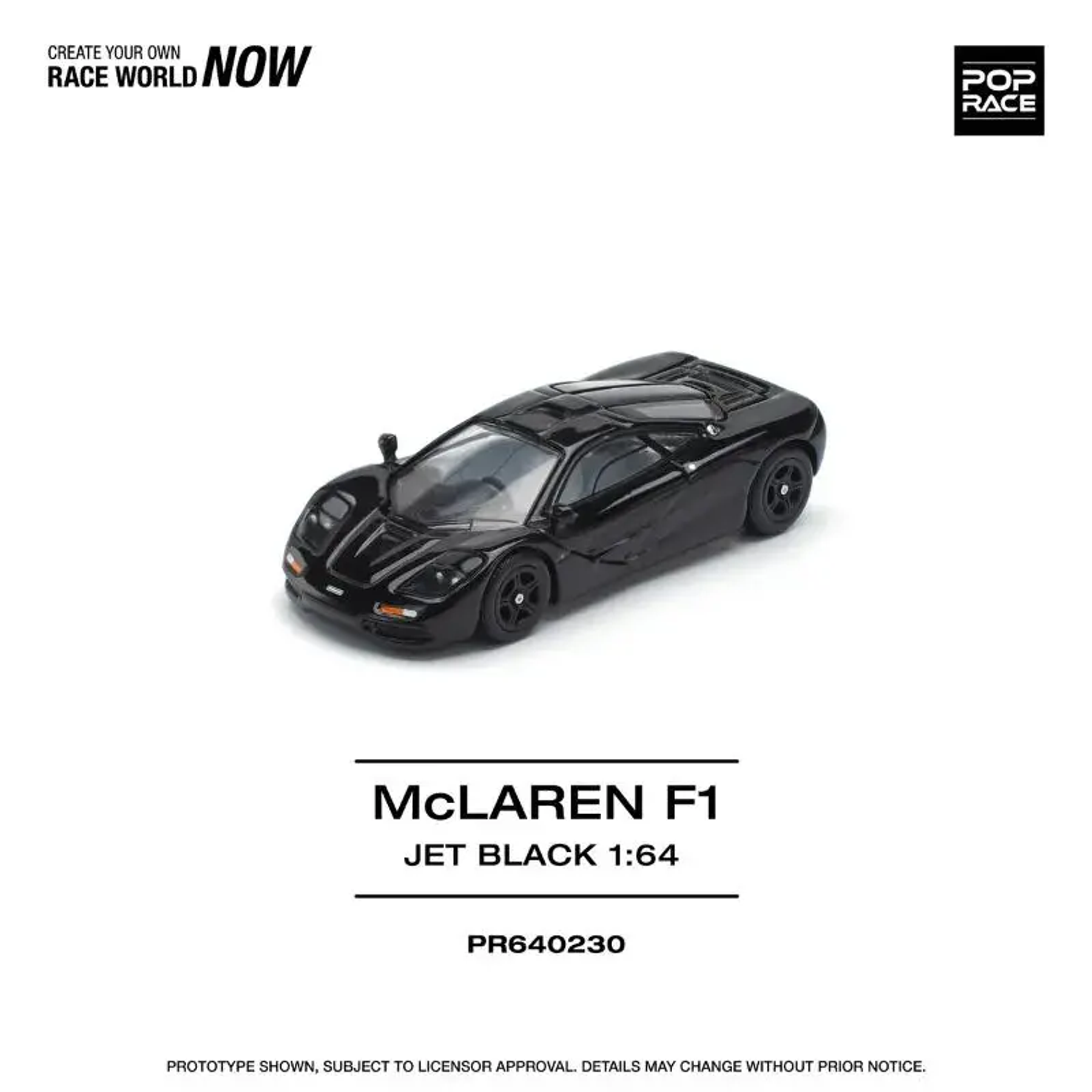 Pop Race 1:64 McLaren F1 Jet Black
