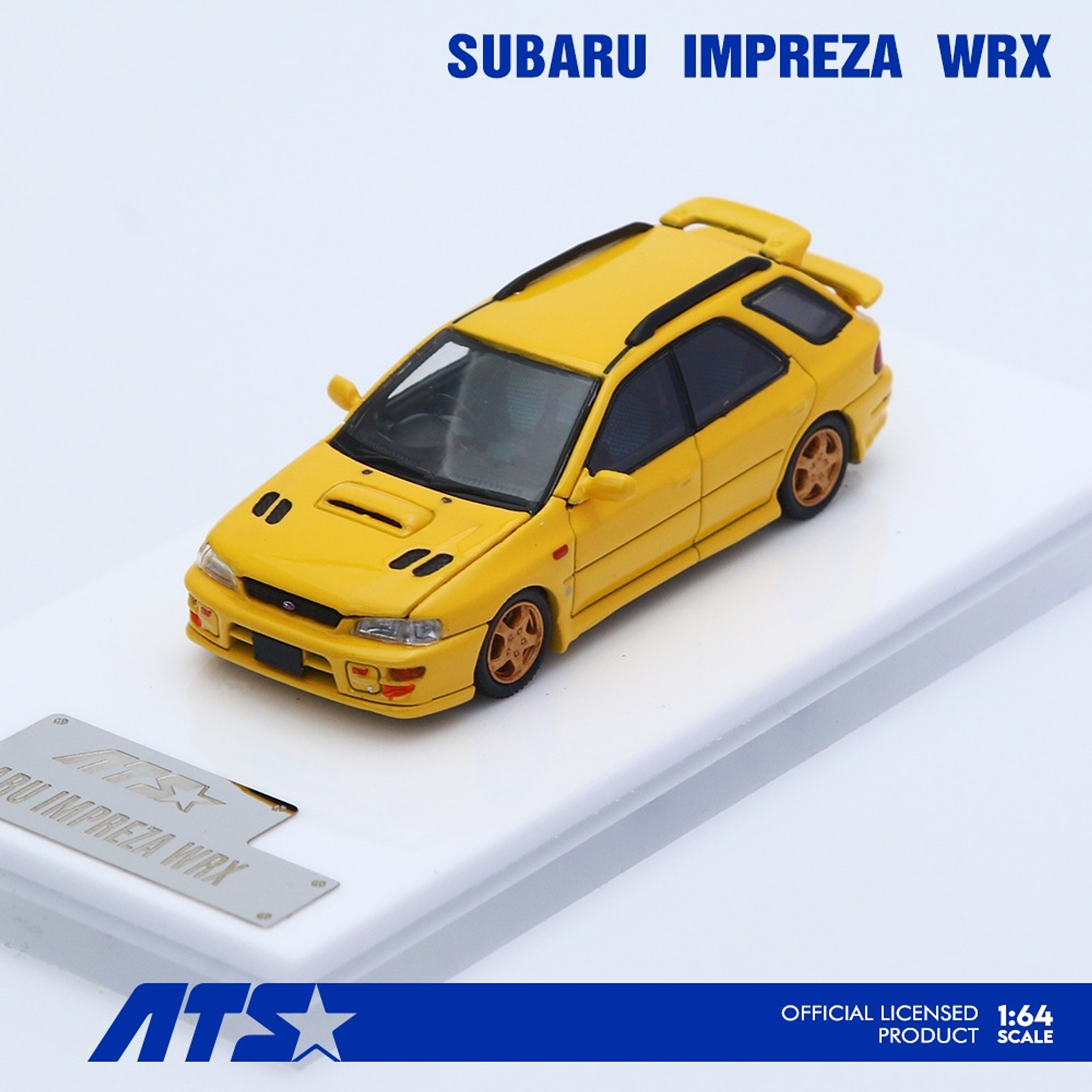 (PREVENTA) ATS 1:64 Subaru Impreza WRX wagon Yellow