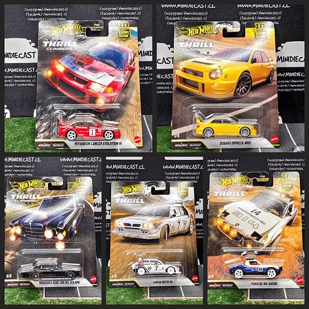 Hot Wheels 1:64 Car Culture 10th Anniversary 2026 Q Case – Thrill Climbers 5 Assortment.