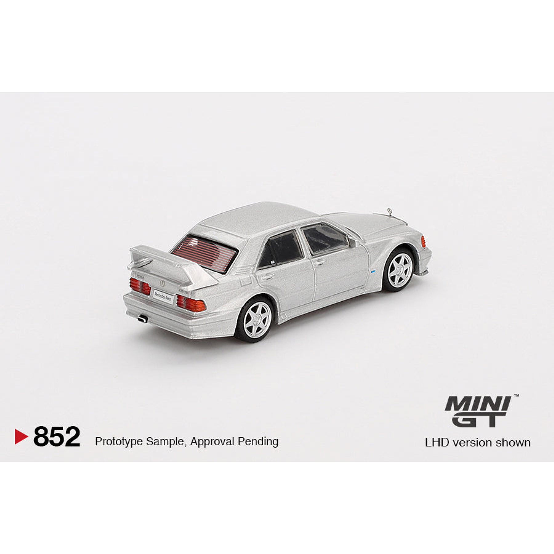 Mini GT 1:64 Mercedes-Benz 190E 2.5-16 Evolution II – Astral Silver.