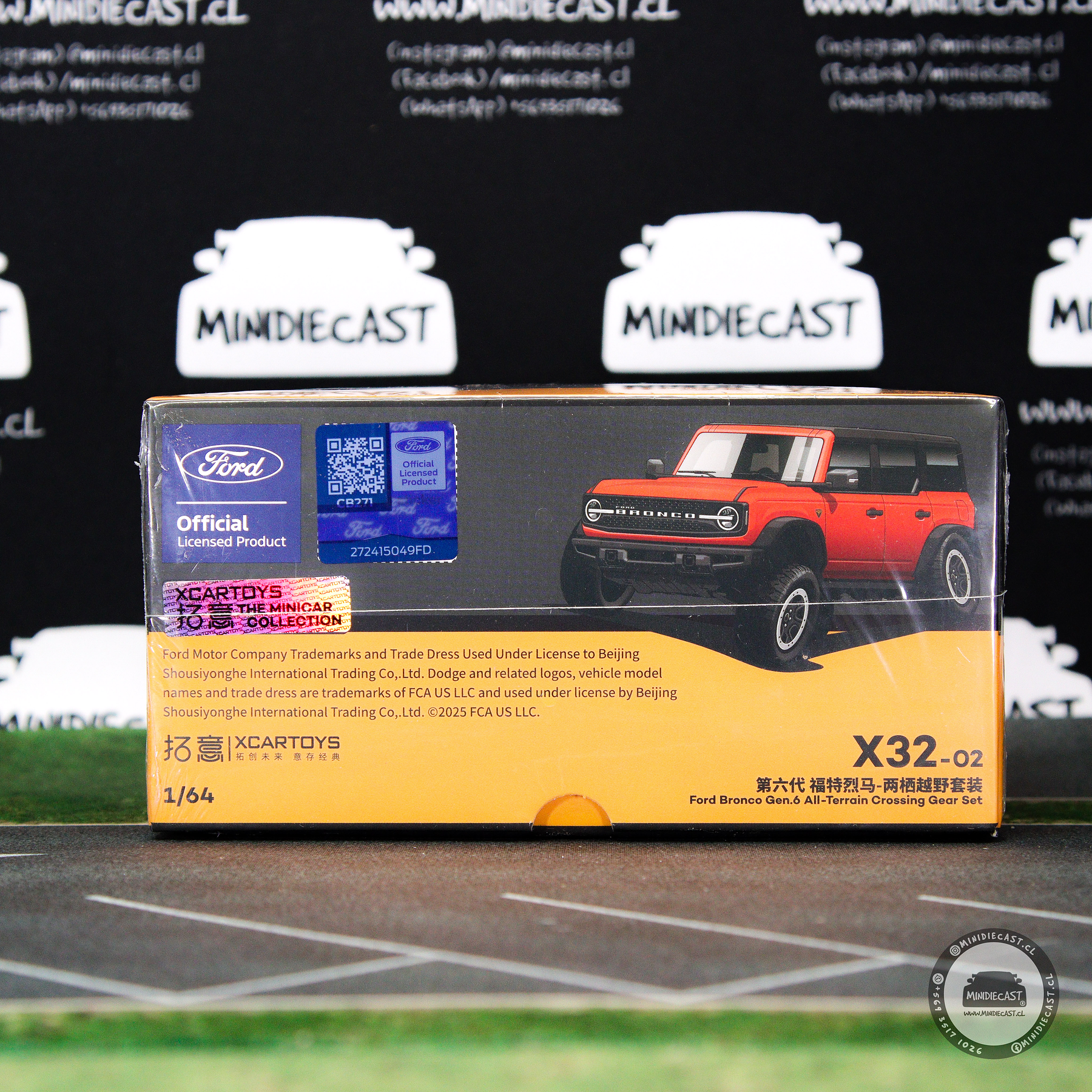 XCARTOYS 1:64 Ford Bronco Gen. 6 - All Terrain Crossing Gear Set.