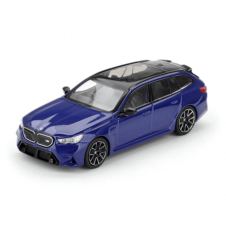 Mini GT 1:64 BMW M5 Touring (G99) – Marina Bay Blue Metallic – Mijo Exclusives