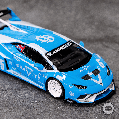 Mini GT 1:64 LB★WORKS Lamborghini Huracán GT GRAVITY – Blue.