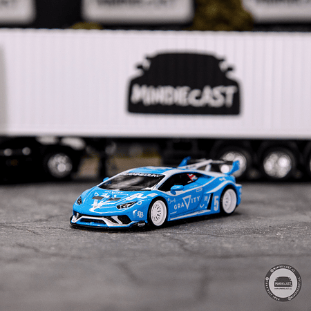 Mini GT 1:64 LB★WORKS Lamborghini Huracán GT GRAVITY – Blue.