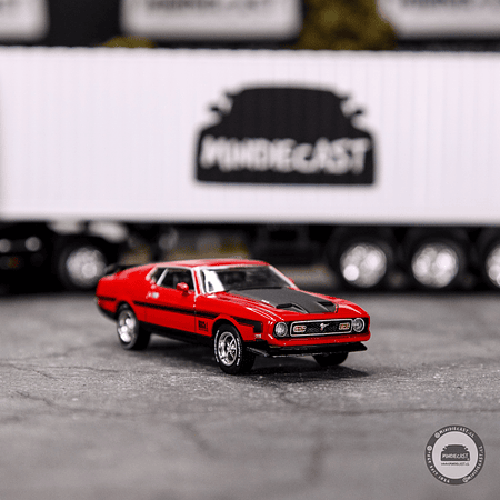 Mini GT 1:64 Ford Mustang Mach1 1971 – Race Red – Mijo Exclusives.