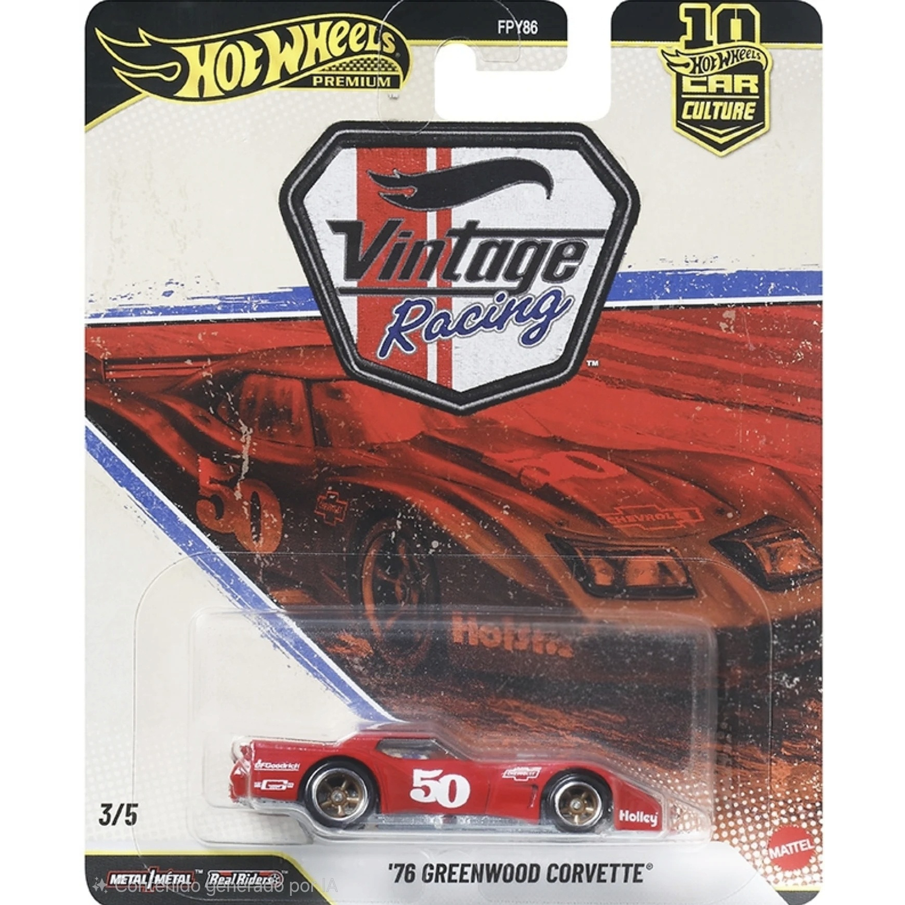 (PREVENTA) Hot Wheels 1:64 Car Culture 10th Anniversary 2026 T Case – Vintage Racing Assortment