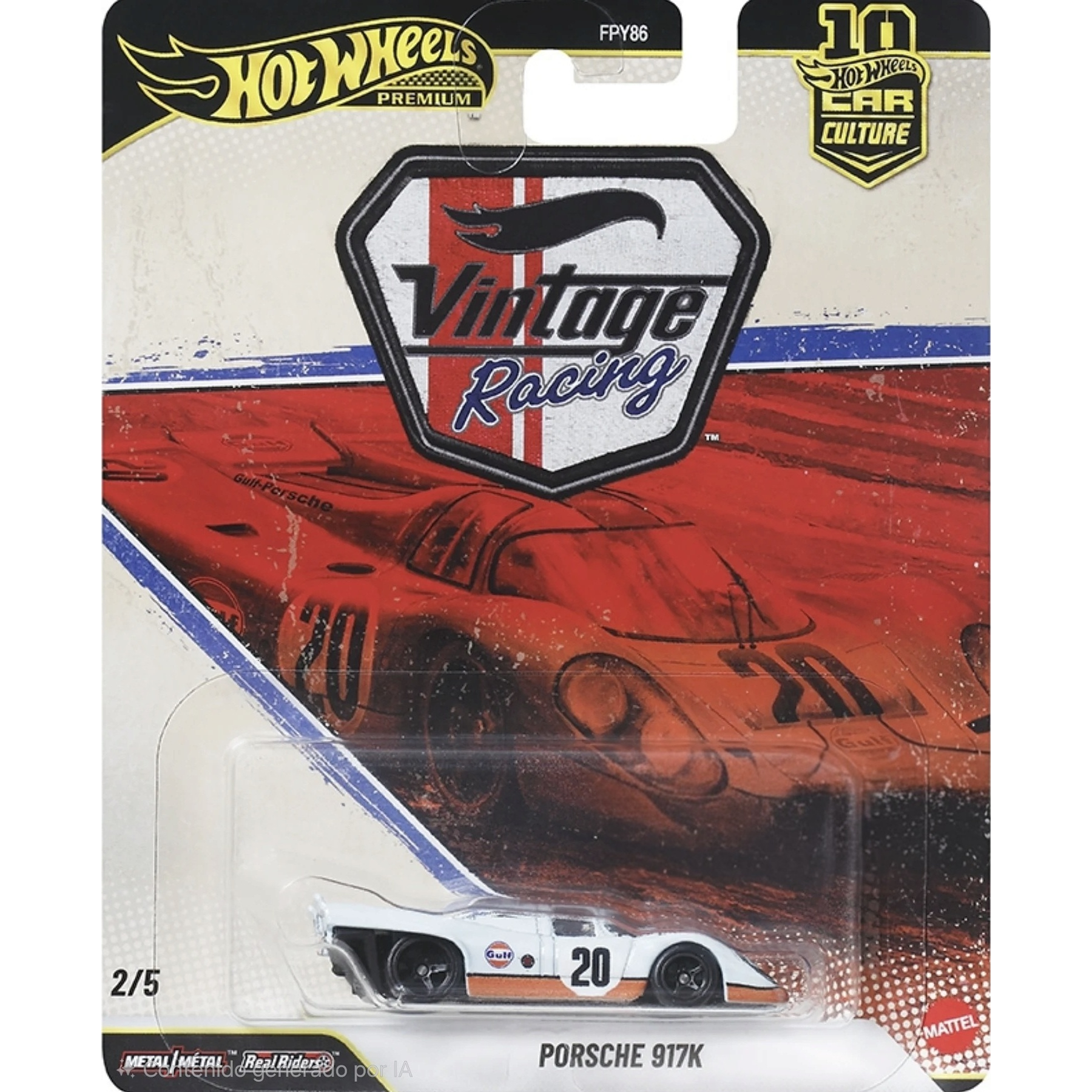 (PREVENTA) Hot Wheels 1:64 Car Culture 10th Anniversary 2026 T Case – Vintage Racing Assortment