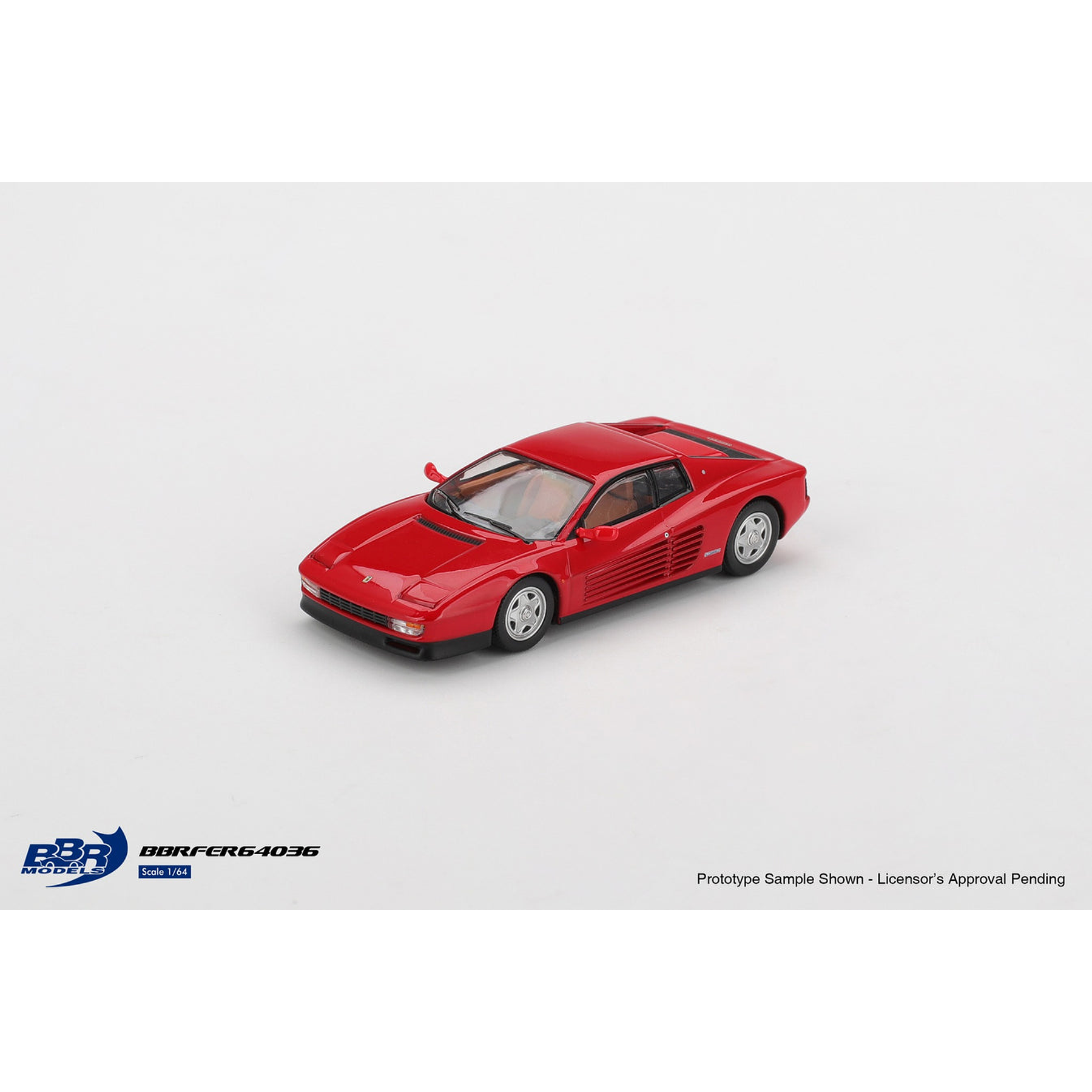 (PREVENTA) BBR 1:64 1987 Ferrari Testarossa – Rosso Corsa