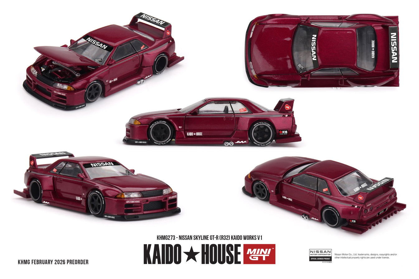 Kaido House x Mini GT 1:64 Nissan Skyline GT-R (R32) Kaido W