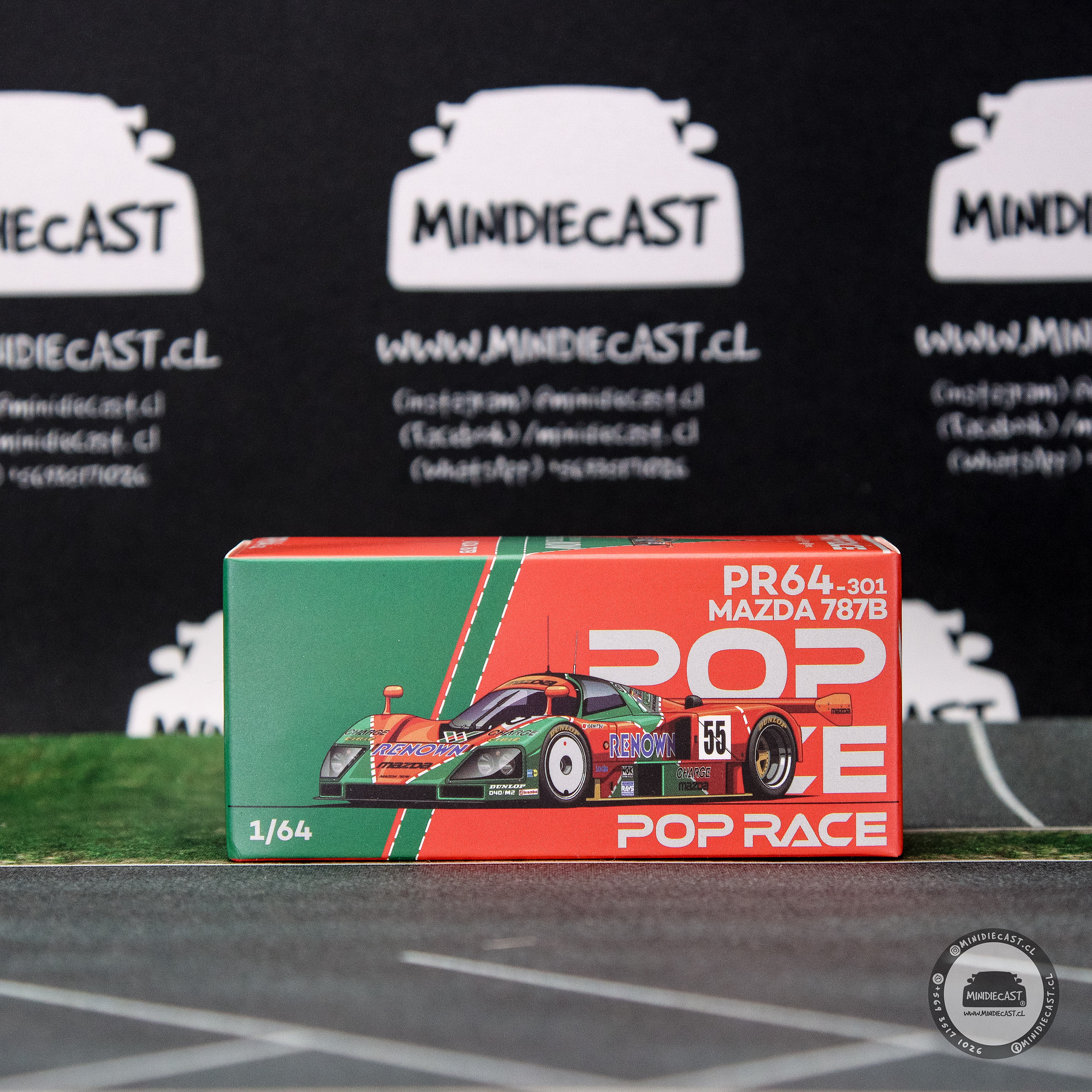 Pop Race 1:64 Mazda 787B 1991 Le Mans 24H Winner.