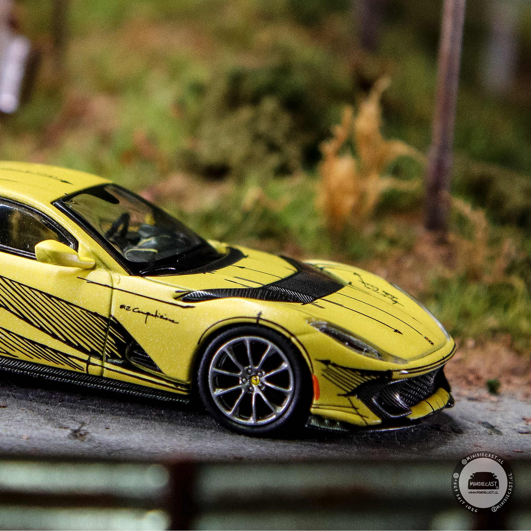 BBR Models 1:64 Ferrari 812 Competizione Tailor Made – Matte Yellow – Limited Edition.