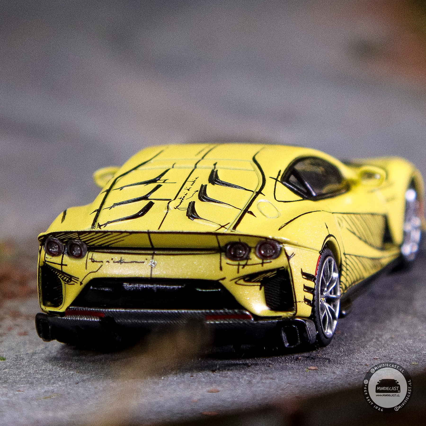 BBR Models 1:64 Ferrari 812 Competizione Tailor Made – Matte Yellow – Limited Edition.