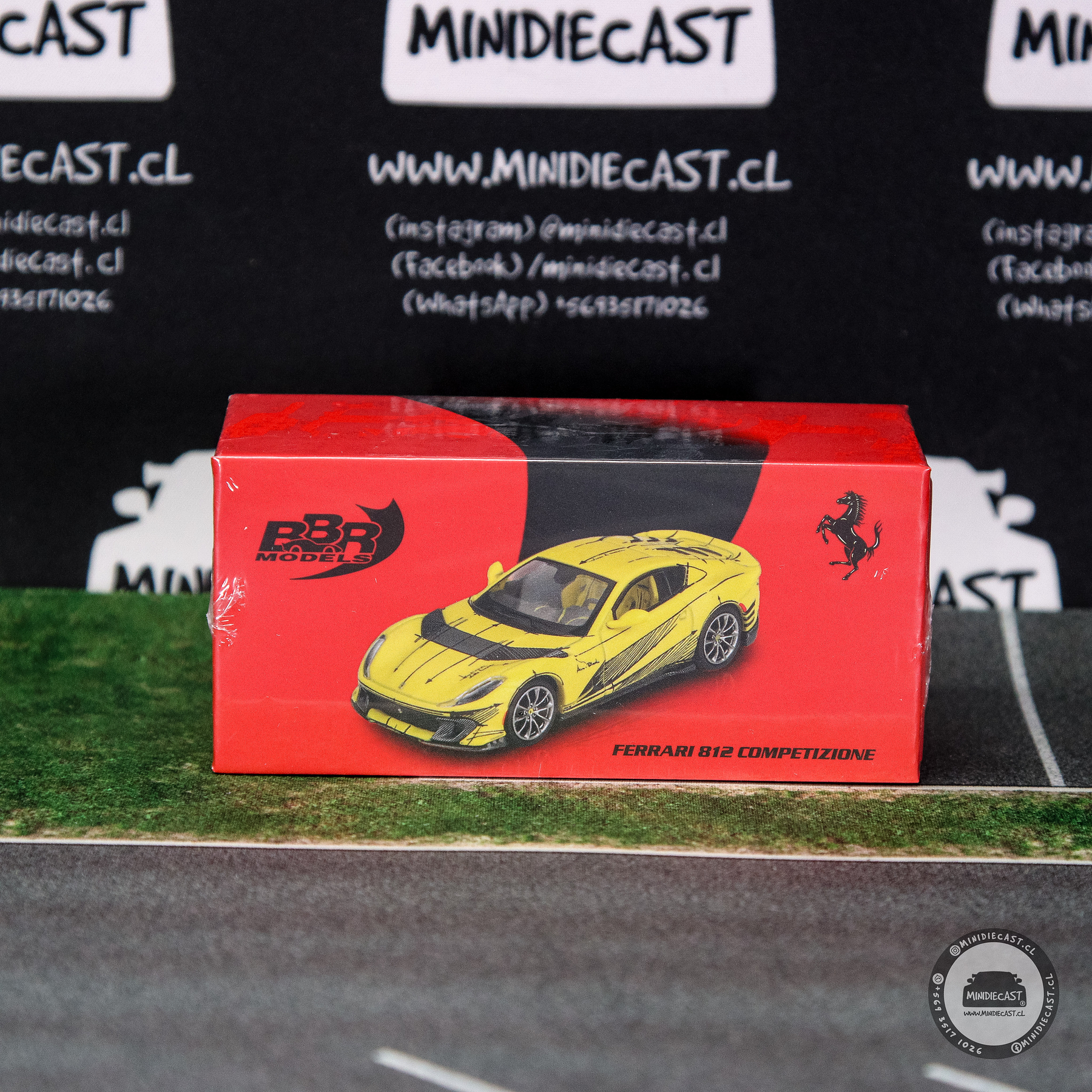 BBR Models 1:64 Ferrari 812 Competizione Tailor Made – Matte Yellow – Limited Edition.