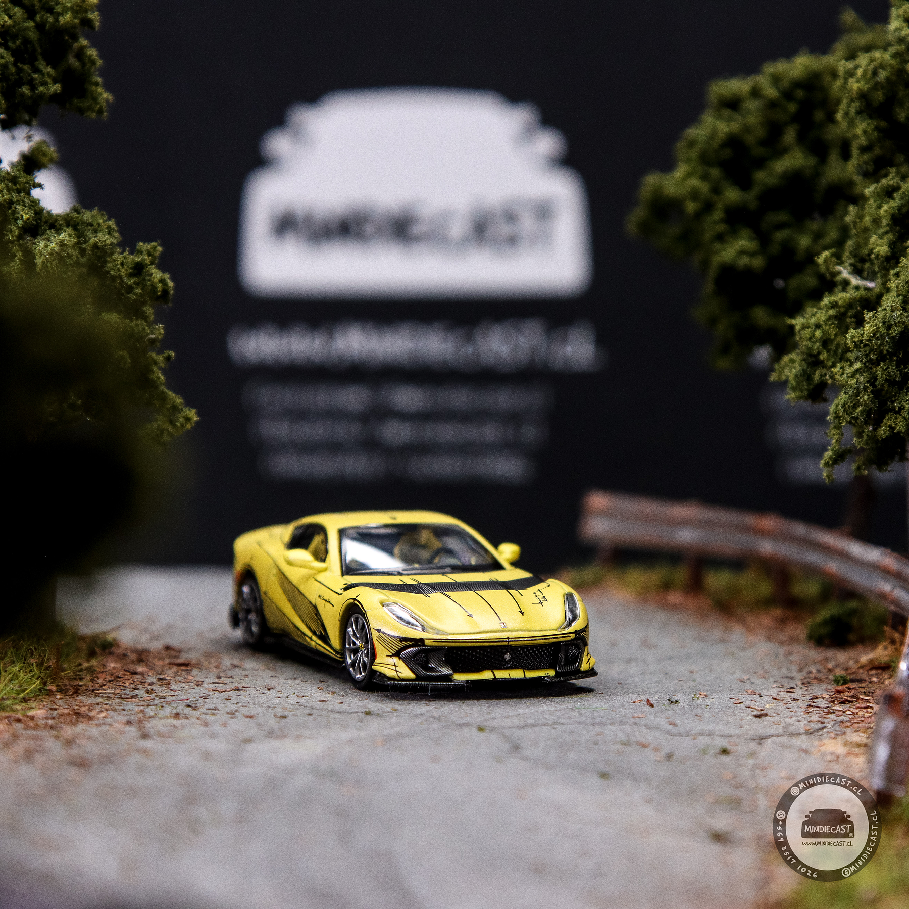 BBR Models 1:64 Ferrari 812 Competizione Tailor Made – Matte Yellow – Limited Edition.