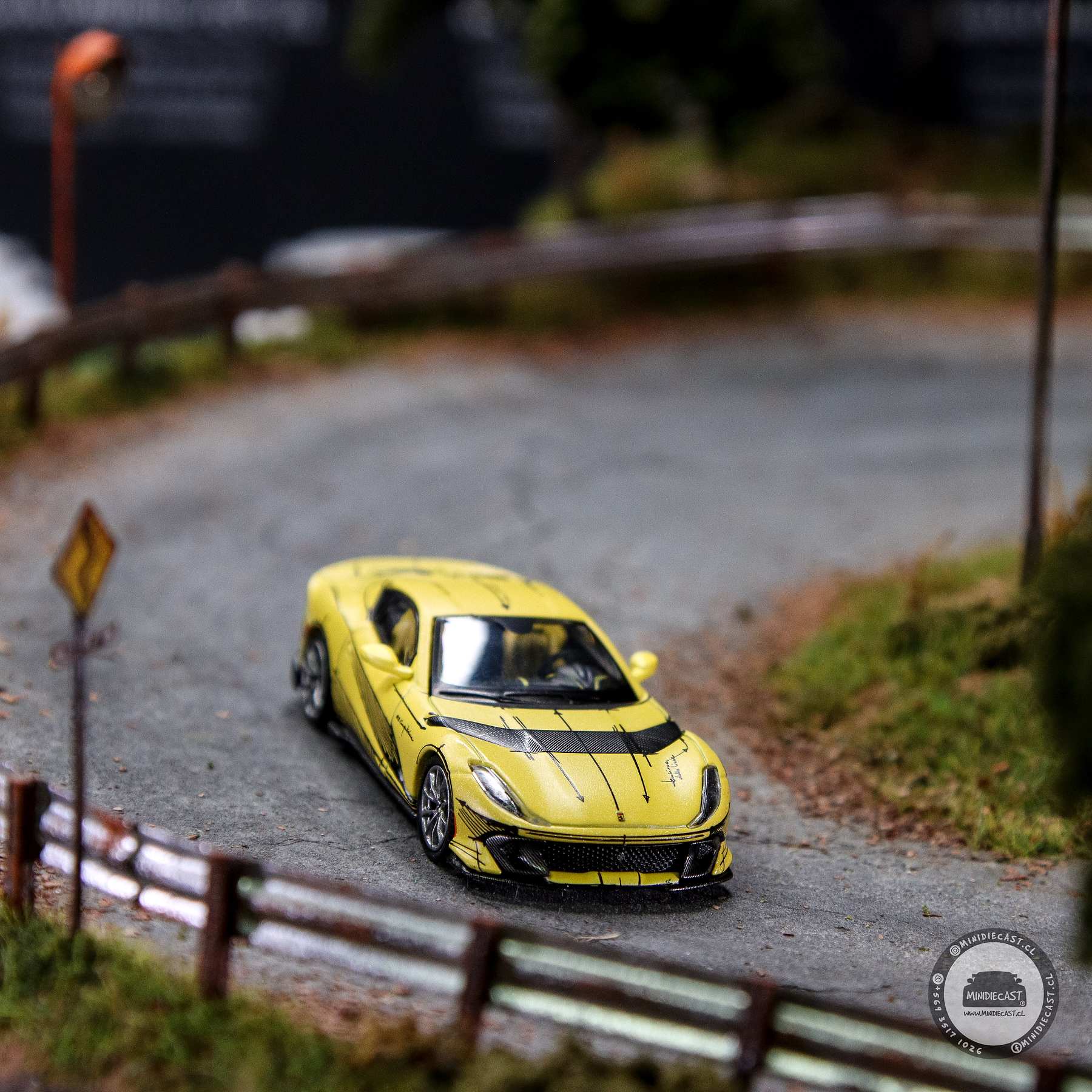 BBR Models 1:64 Ferrari 812 Competizione Tailor Made – Matte Yellow – Limited Edition.