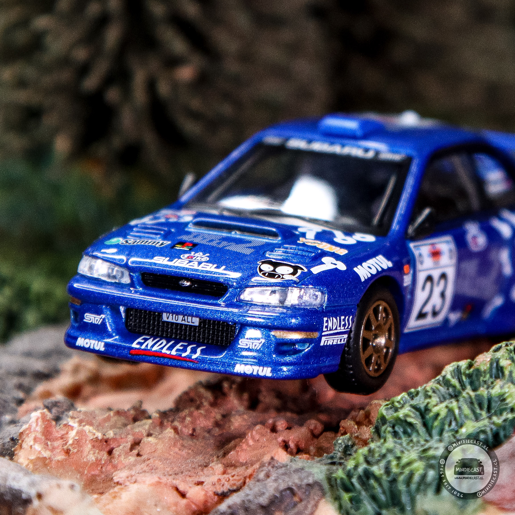 Mini GT 1:64 Subaru Impreza WRC99 #23 2000 Acropolis Rally – Mijo Exclusives