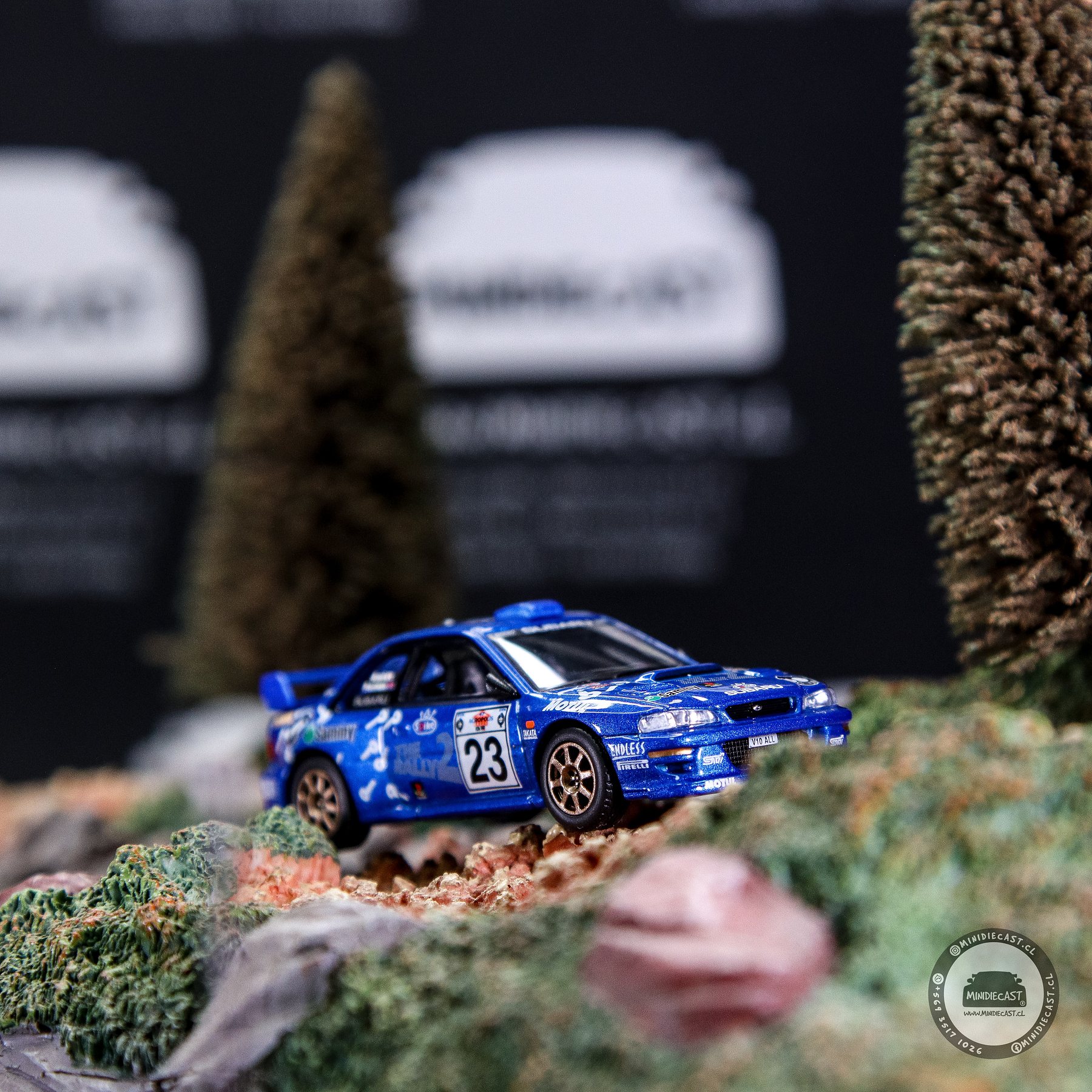 Mini GT 1:64 Subaru Impreza WRC99 #23 2000 Acropolis Rally – Mijo Exclusives