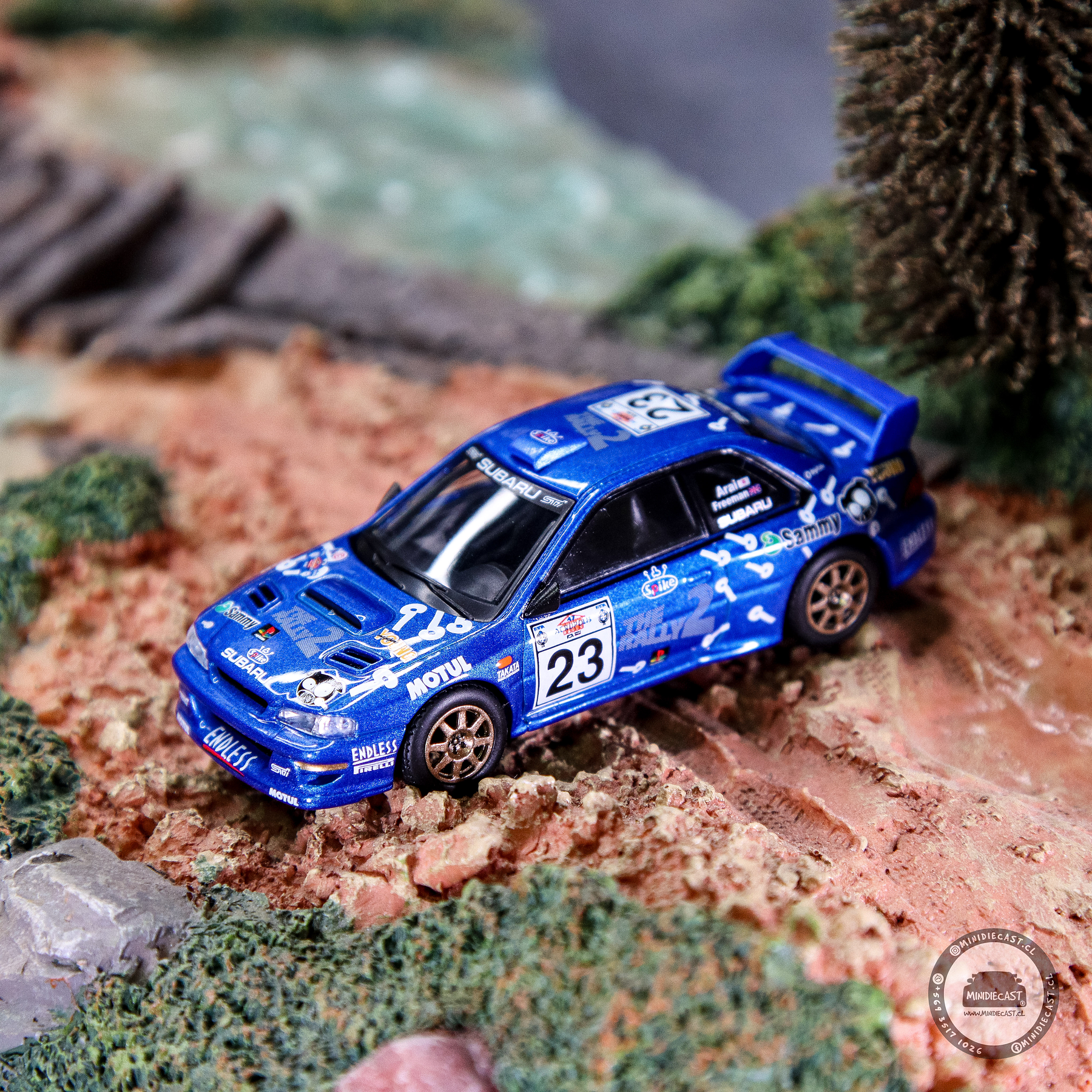 Mini GT 1:64 Subaru Impreza WRC99 #23 2000 Acropolis Rally – Mijo Exclusives