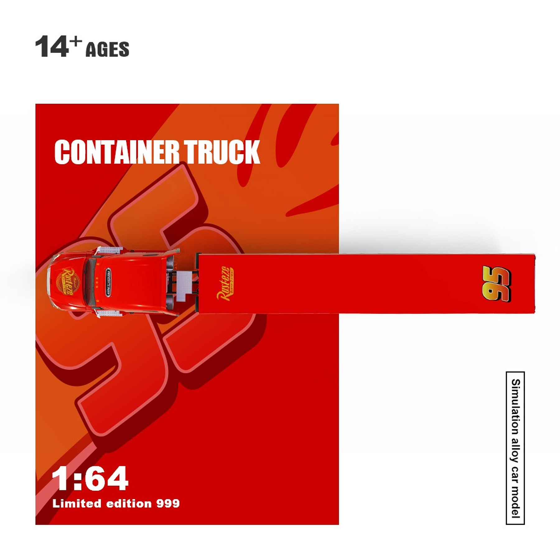 (PREVENTA) Cool Car 1:64 Freightliner Lightning McQueen 