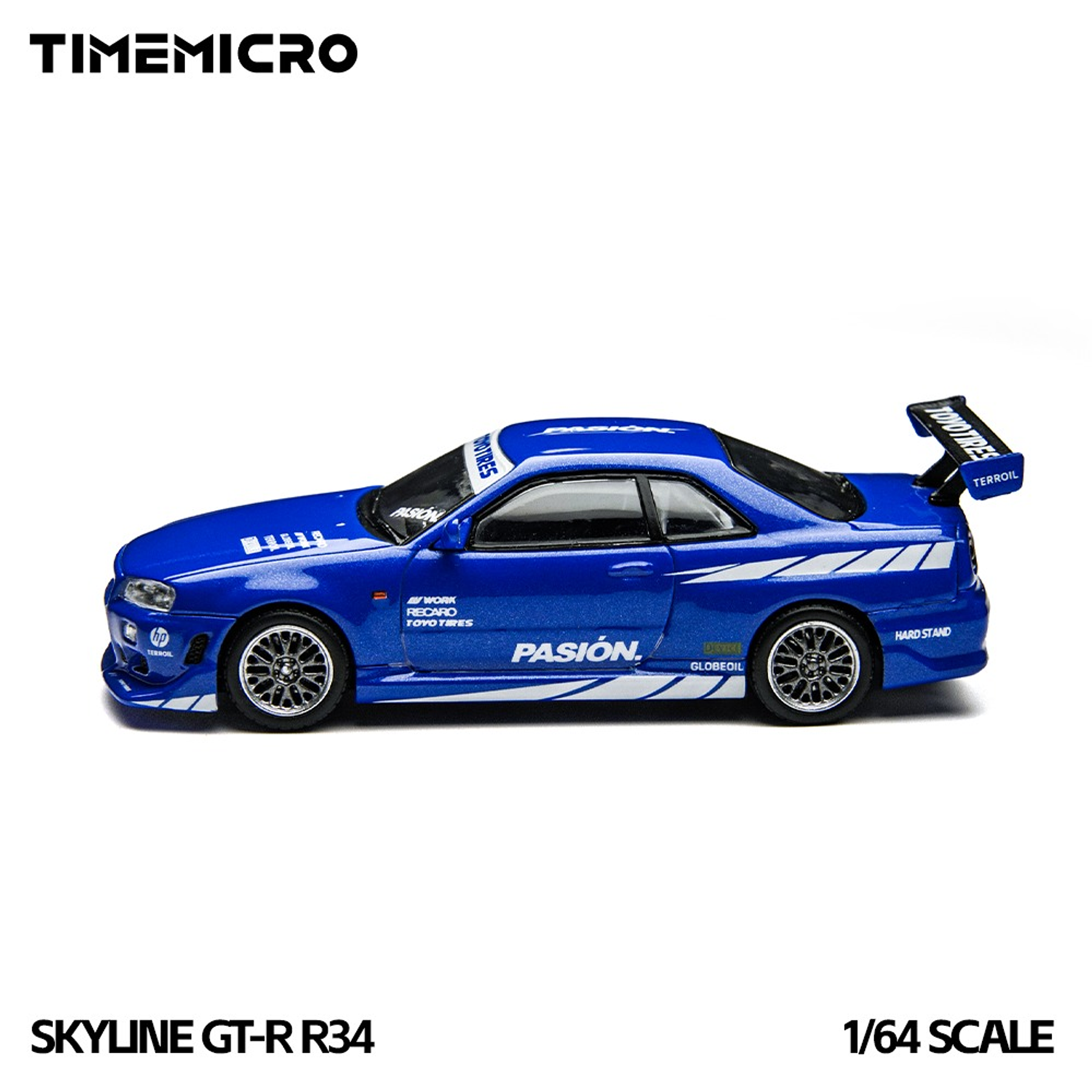 (PREVENTA) Time Micro 1:64 Skyline GTR R34 Blue