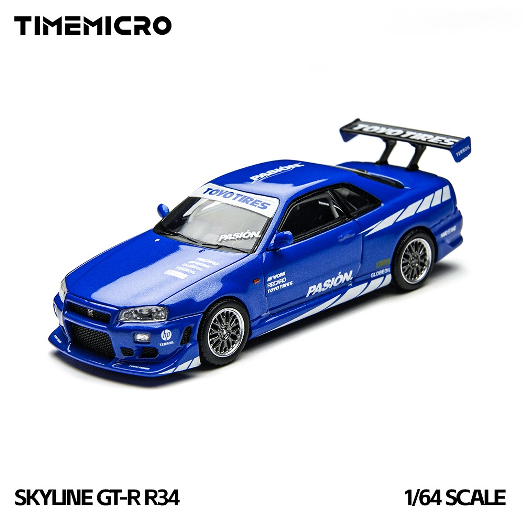 (PREVENTA) Time Micro 1:64 Skyline GTR R34 Blue