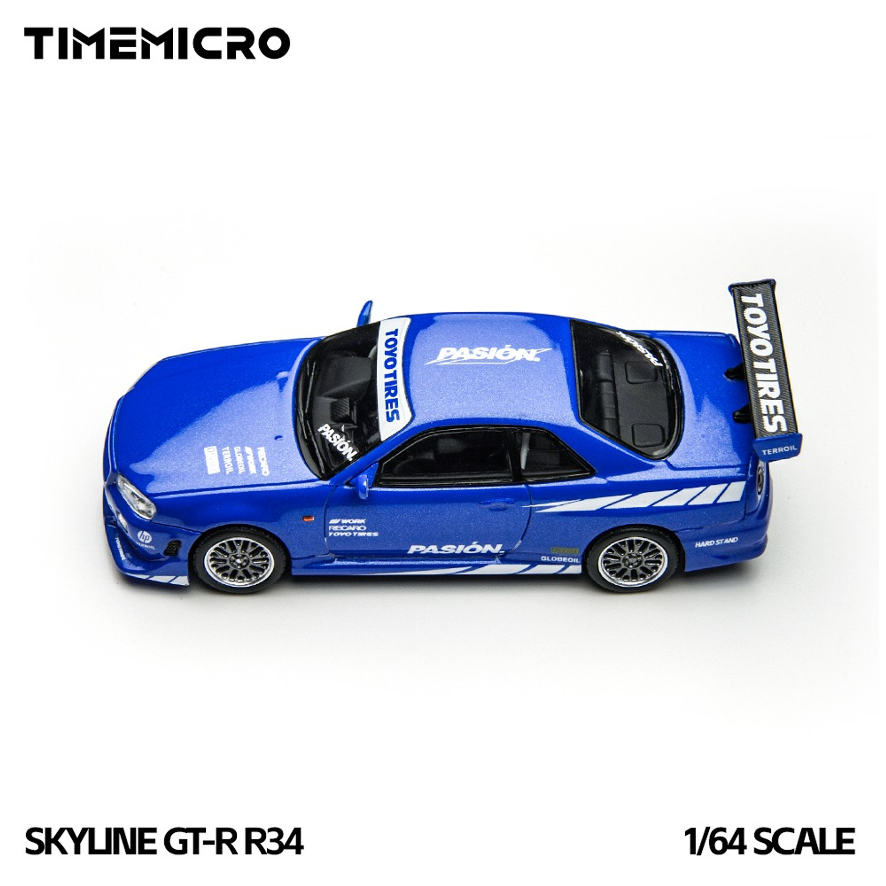 (PREVENTA) Time Micro 1:64 Skyline GTR R34 Blue