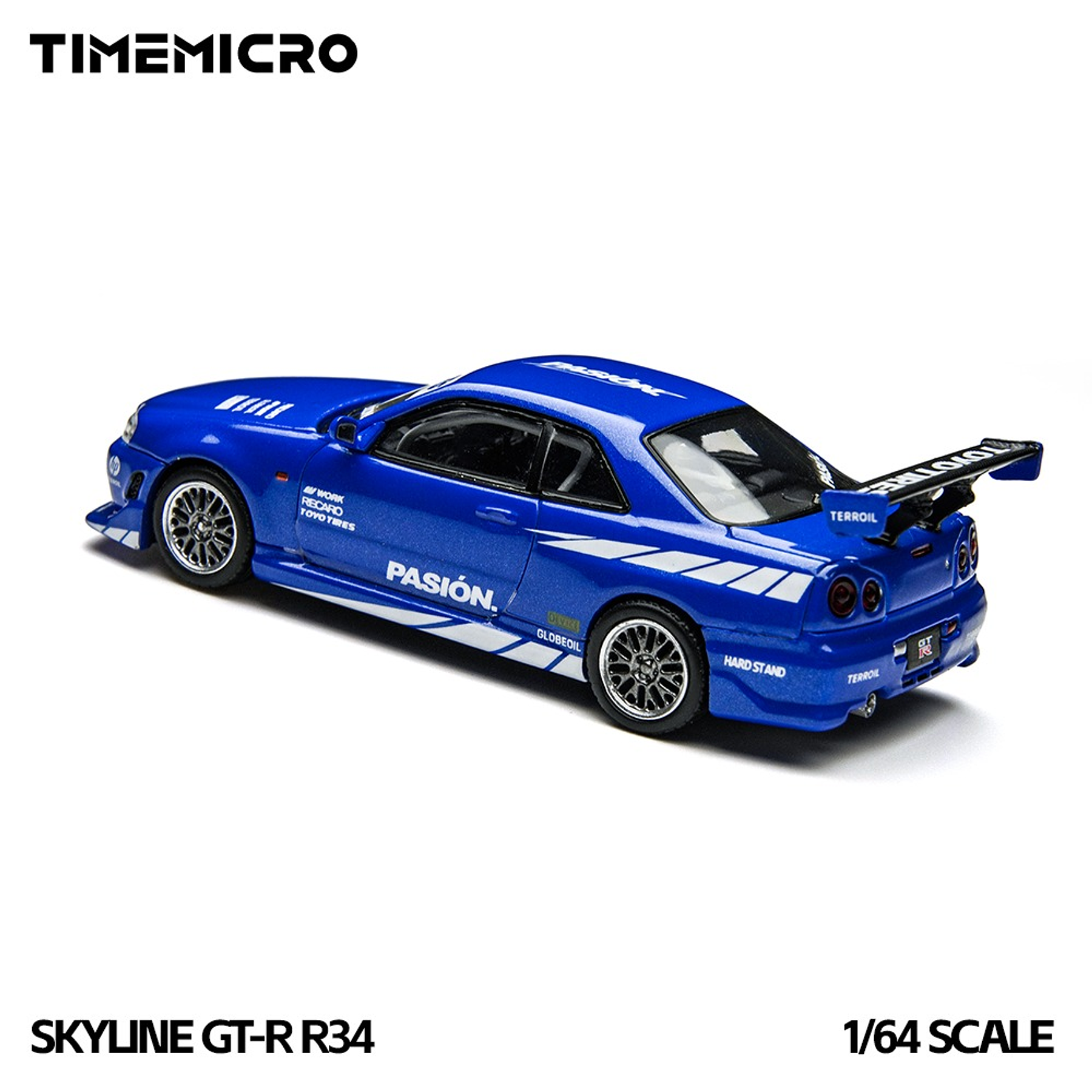 (PREVENTA) Time Micro 1:64 Skyline GTR R34 Blue