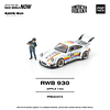 (PREVENTA) Pop Race 1:64 Porsche RWB 930 Apple With Figure