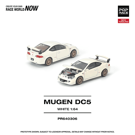(PREVENTA) Pop Race 1:64 Honda DC5 MUGEN White