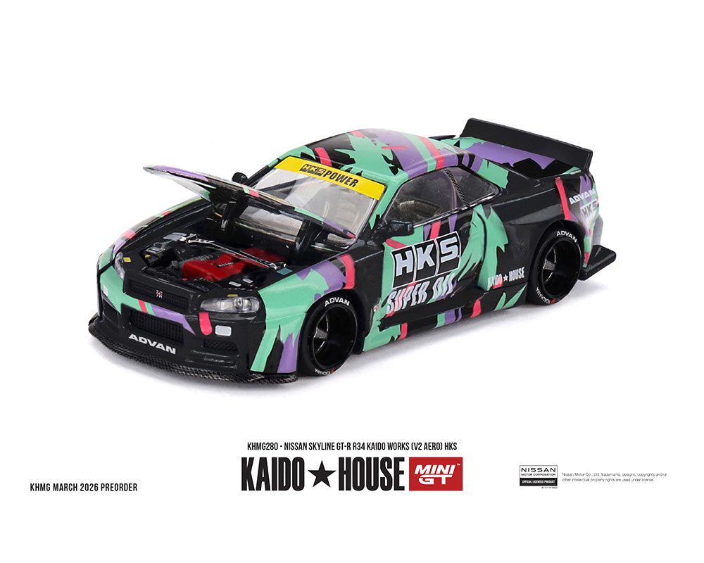 KAIDO★HOUSE R34 スカイラインSHIZUOKA メキカスタム Kaido GT Nissan Skyline GT-R (R34) Kaido Works® SHINJUKU V1