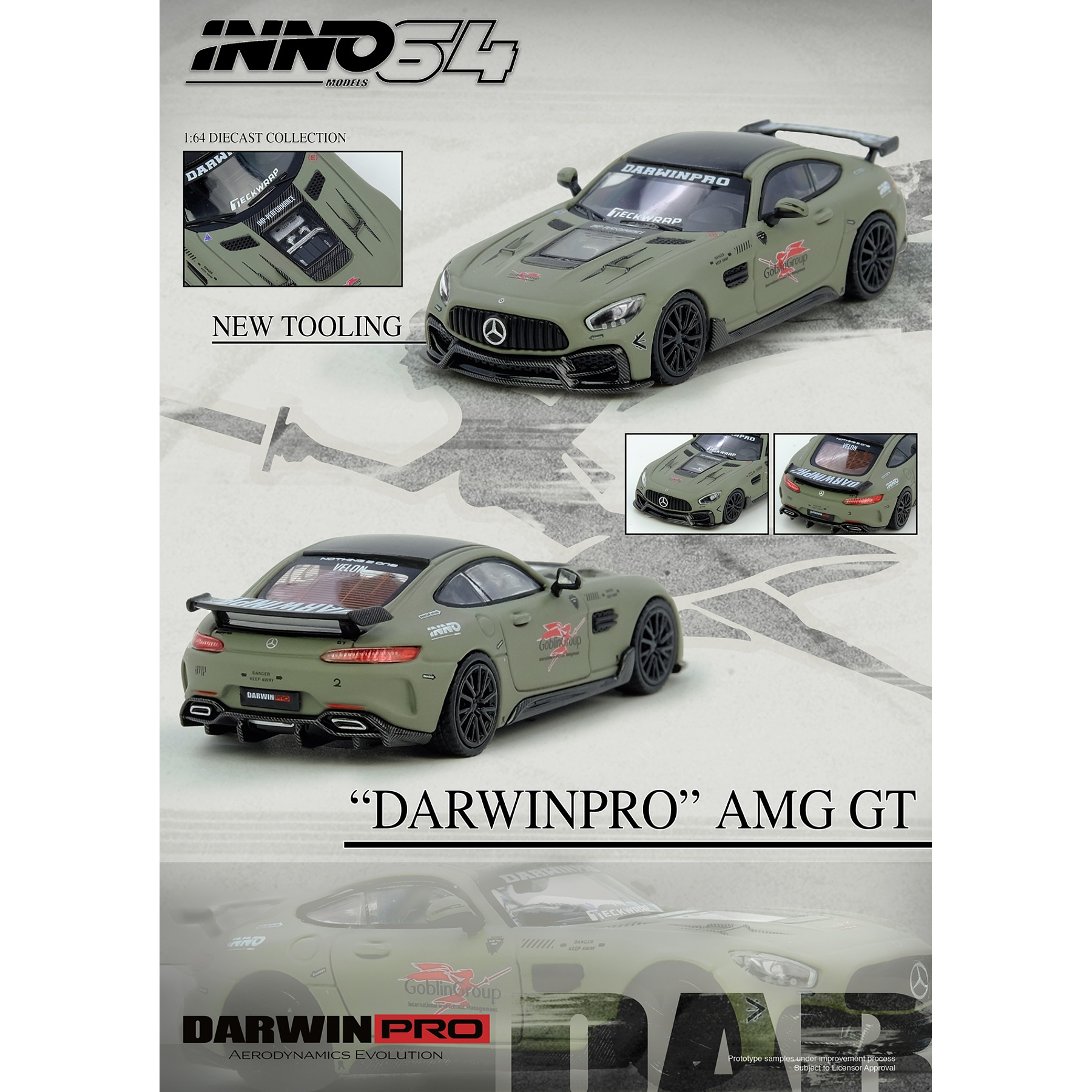 (PREVENTA) Inno64 1:64 Mercedes-Benz Darwin PRO AMG GT