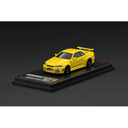 (PREVENTA) Ignition Model 1:64 Nissan Skyline GT-R (BNR34) NISMO Customized Yellow Metallic