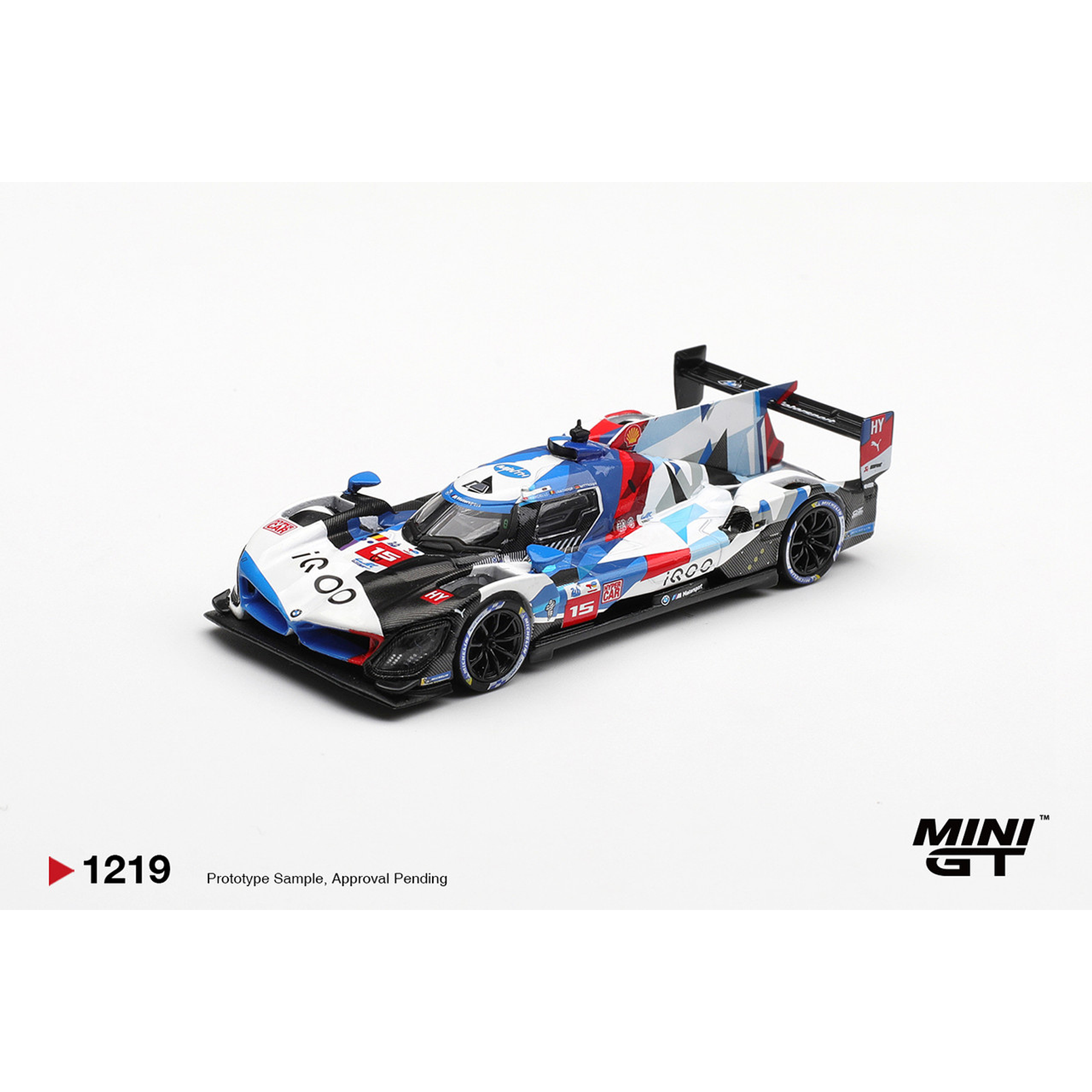 (PREVENTA) Mini GT 1:64 BMW M Hybrid V8 Hypercar #15 BMW M TEAM WRT 2024 Le Mans 24 Hrs