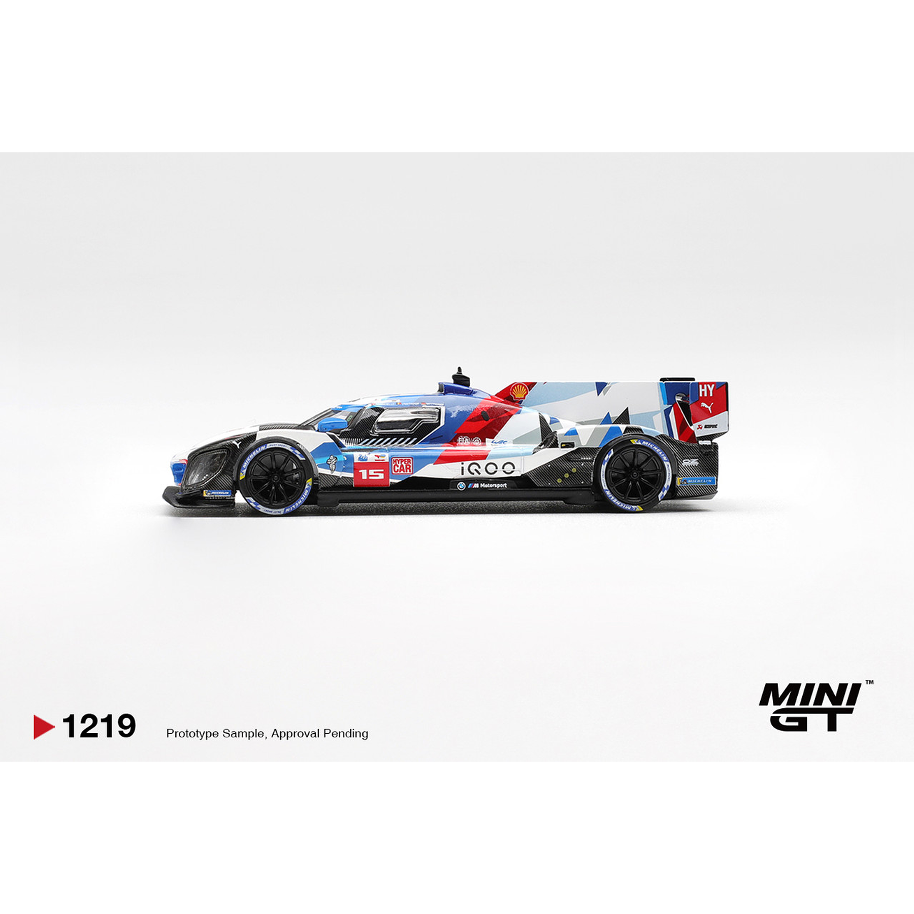 (PREVENTA) Mini GT 1:64 BMW M Hybrid V8 Hypercar #15 BMW M TEAM WRT 2024 Le Mans 24 Hrs