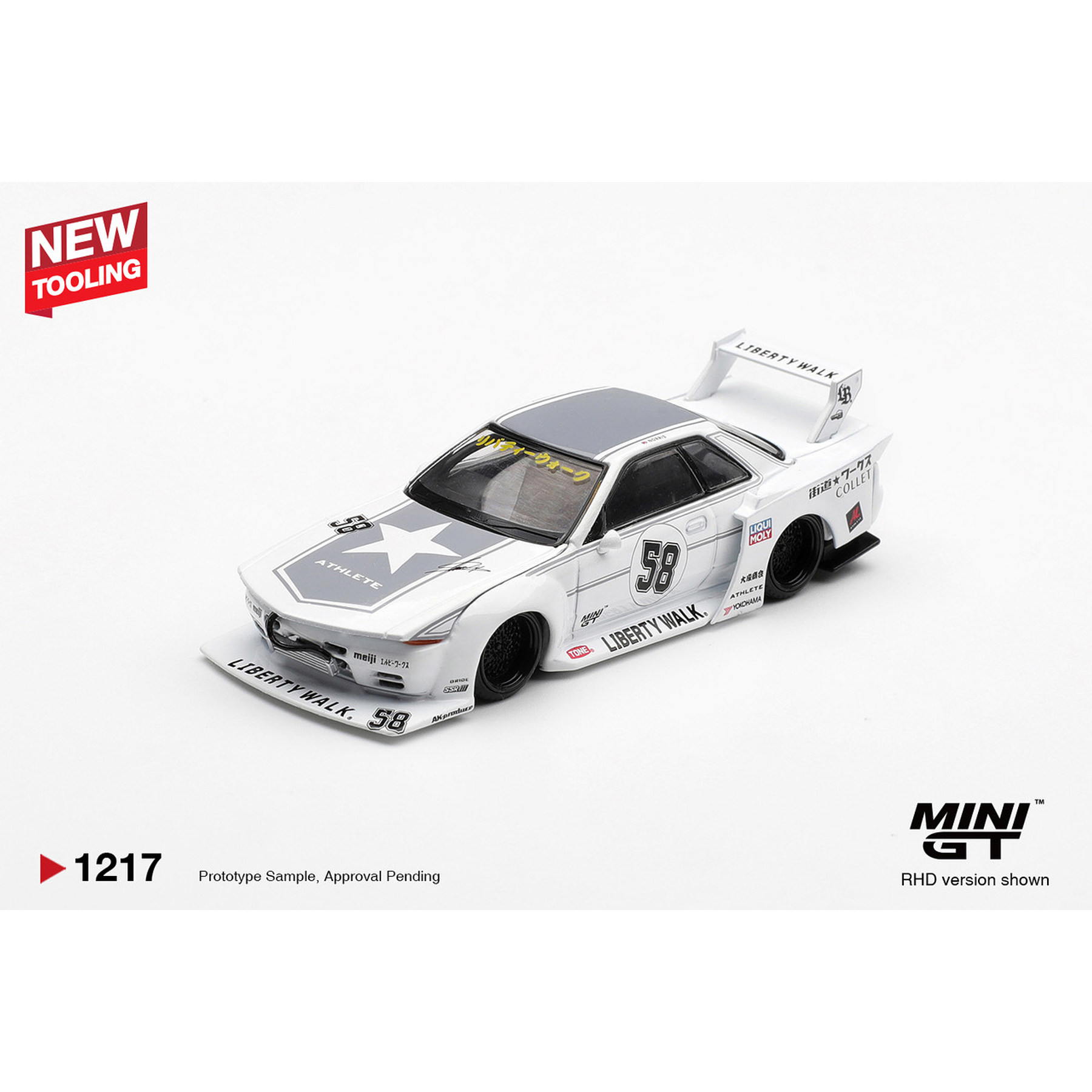 (PREVENTA) Mini GT 1:64 Nissan GT-R32 LB-Kaido Works TAS 2025